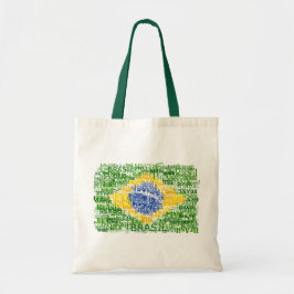Bolso De Tela Bandera brasileña - el Brasil textual