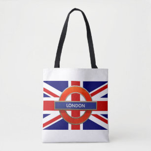 Bolso De Tela Bandera británica del Metro de Londres