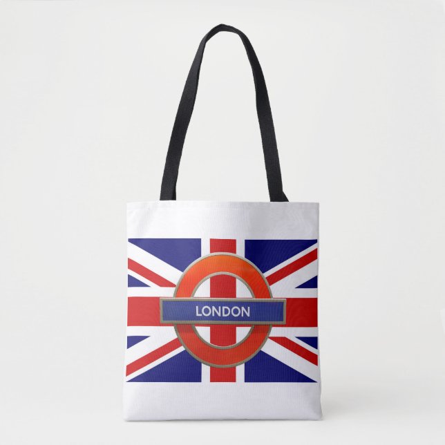 Bolso De Tela Bandera británica del Metro de Londres (Anverso)
