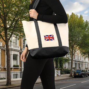 Bolso De Tela bandera británica Union Jack personalizada por imp
