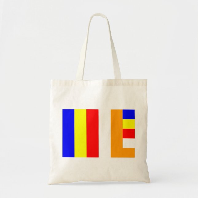 Bolso De Tela Bandera budista (Frente)