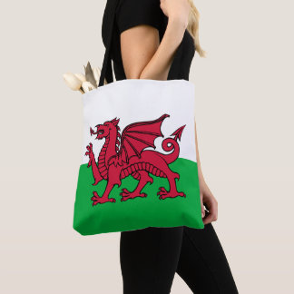 Bolso De Tela Bandera celta del Dragón Rojo en Gales y Gales