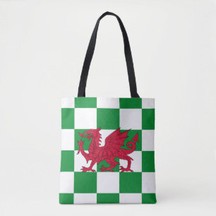 Bolso De Tela Bandera Celta Dragón Rojo Místico de Gales