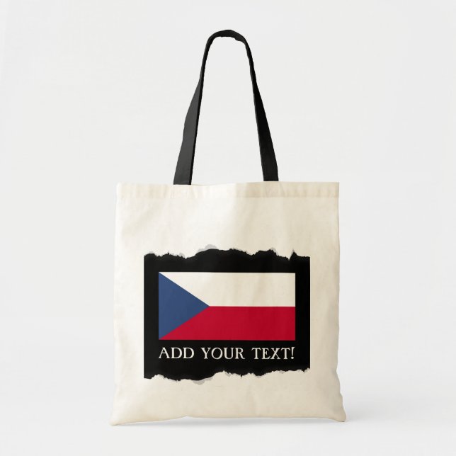 Bolso De Tela Bandera checa (Frente)