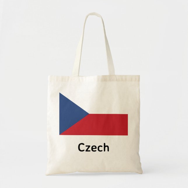 Bolso De Tela Bandera checa (Frente)