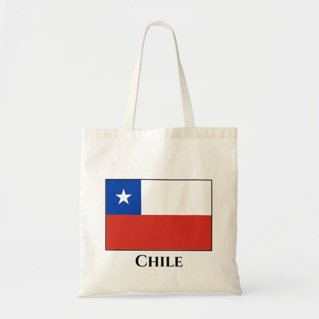 Bolso De Tela Bandera chilena (Frente)