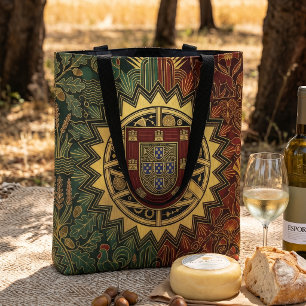 Bolso De Tela Bandera con patrimonio Art Deco Nombre personali