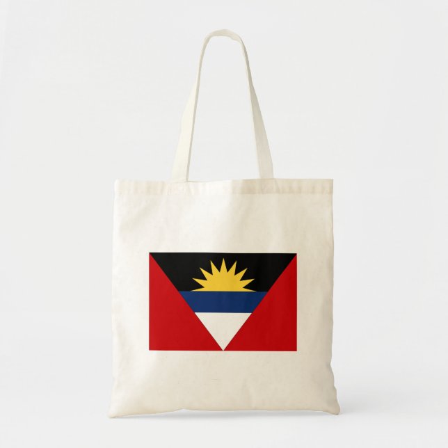 Bolso De Tela Bandera de Antigua y Barbuda (Frente)