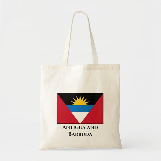Bolso De Tela Bandera de Antigua y Barbuda (Frente)