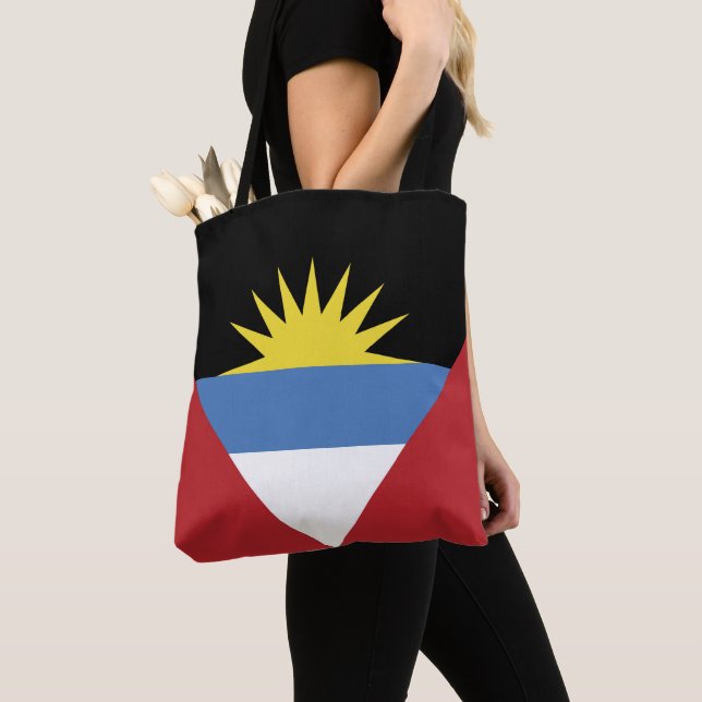Bolso De Tela Bandera de Antigua y Barbuda (Detalle)