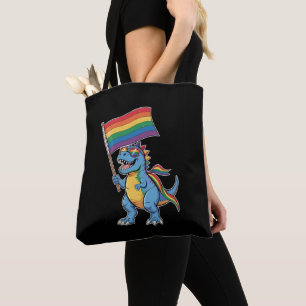 Bolso De Tela Bandera de arcoíris de la orgullosa comunidad gay