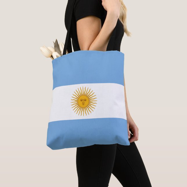 Bolso De Tela Bandera de Argentina (Detalle)