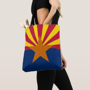 Bolso De Tela Bandera de Arizona y hincha deportivo de los Estad