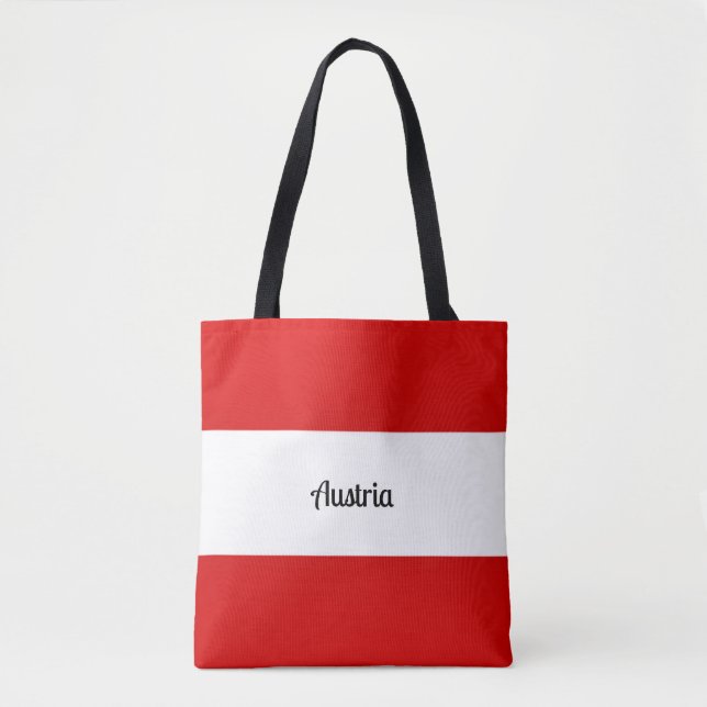 Bolso De Tela Bandera de Austria (Anverso)