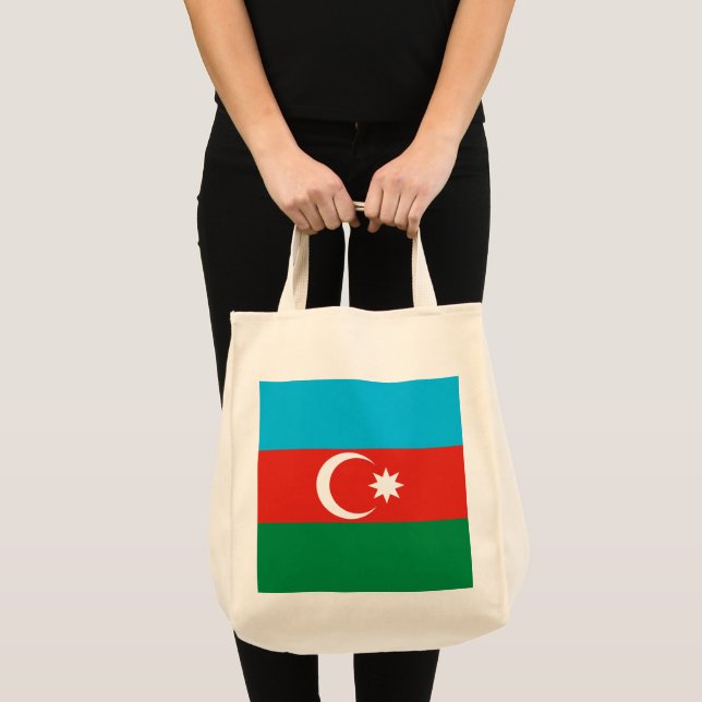 Bolso De Tela Bandera de Azerbaiyán (Anverso (producto))