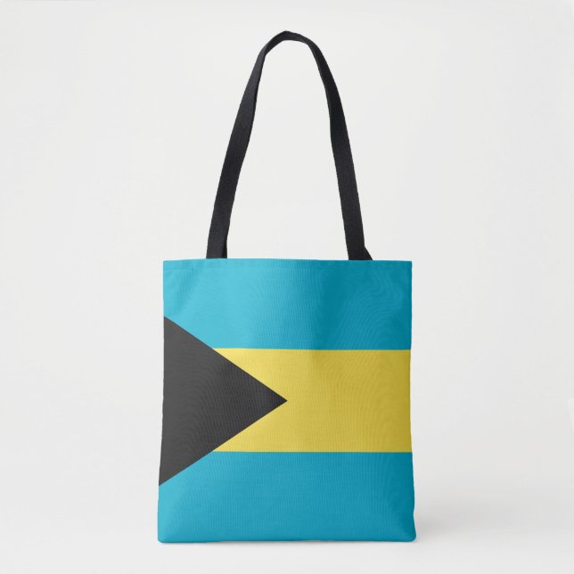 Bolso De Tela Bandera de Bahamas (Anverso)