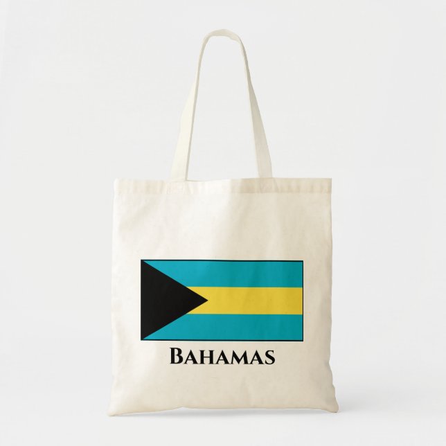 Bolso De Tela Bandera de Bahamas (Frente)