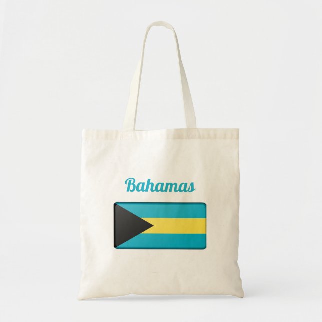 Bolso De Tela Bandera de Bahamas (Frente)