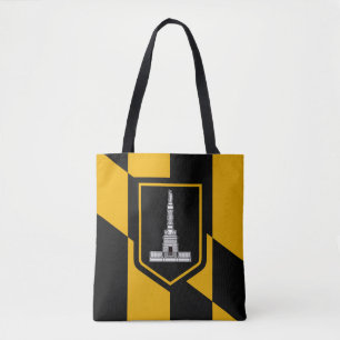 Bolso De Tela Bandera de Baltimore, Maryland Tote Bag