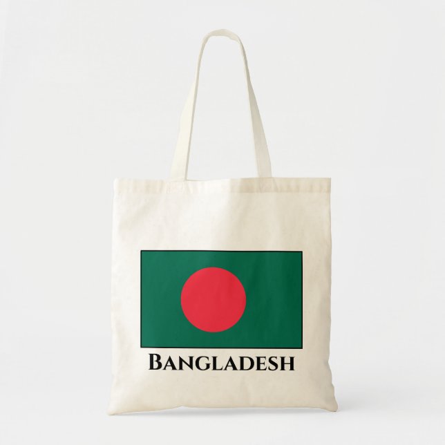 Bolso De Tela Bandera de Bangladesh (Frente)