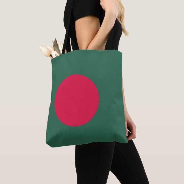 Bolso De Tela Bandera de Bangladesh (Detalle)