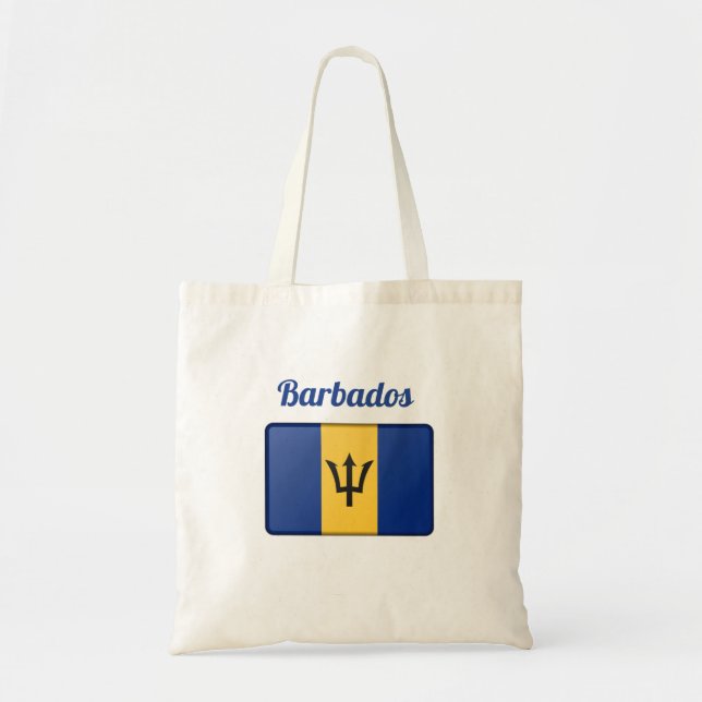 Bolso De Tela Bandera de Barbados (Frente)