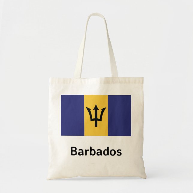 Bolso De Tela Bandera de Barbados (Frente)