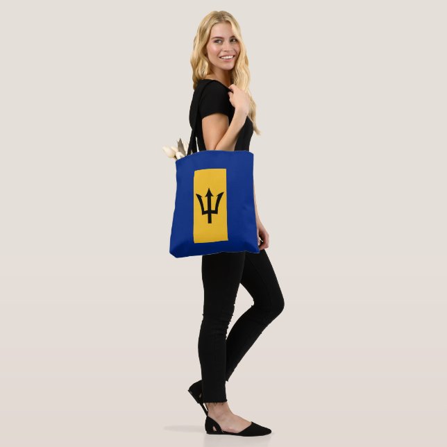 Bolso De Tela Bandera de Barbados Tote Bag (Puesto)