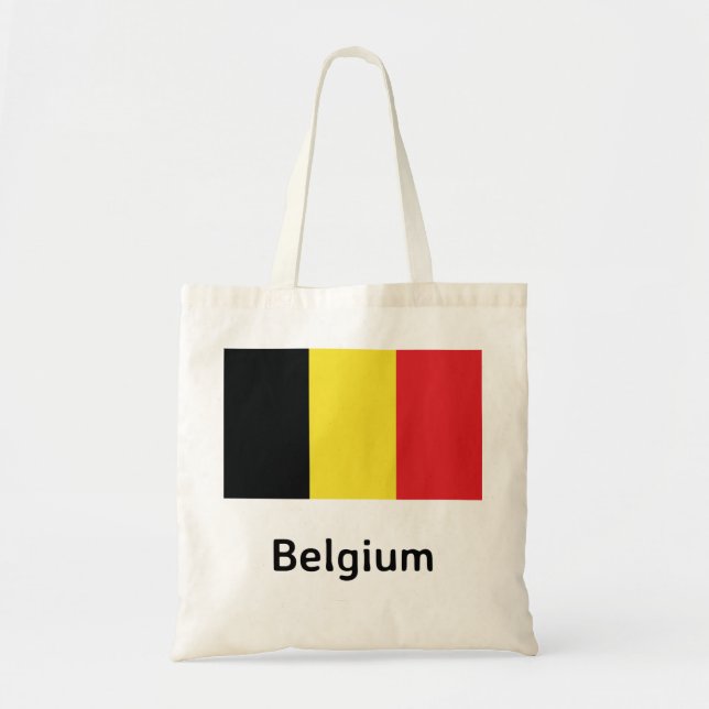 Bolso De Tela Bandera de Bélgica (Frente)