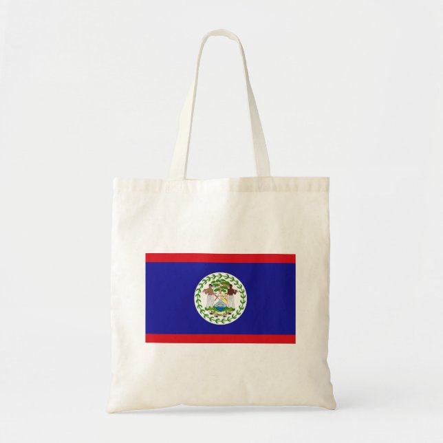 Bolso De Tela Bandera de Belice (Frente)