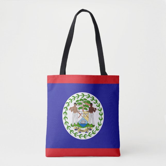 Bolso De Tela Bandera de Belice (Anverso)