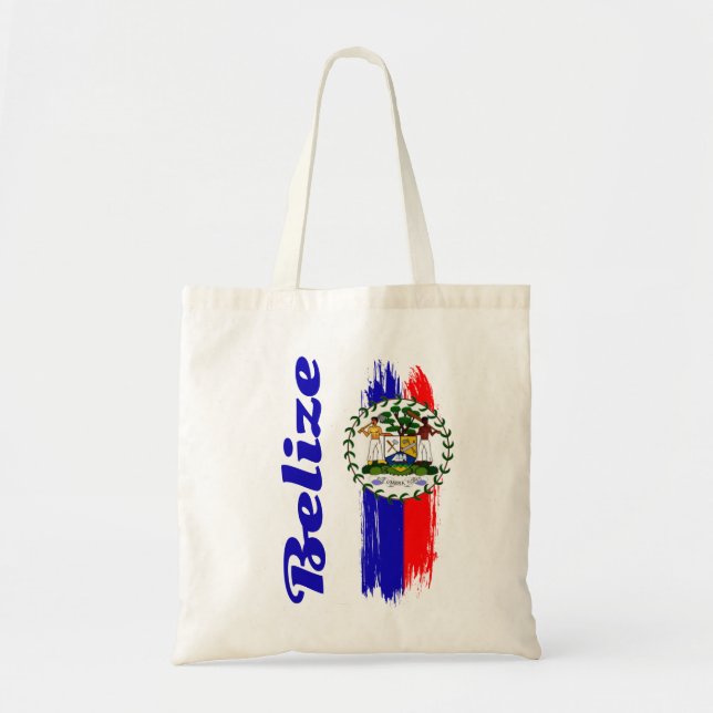 Bolso De Tela Bandera de Belice (Frente)