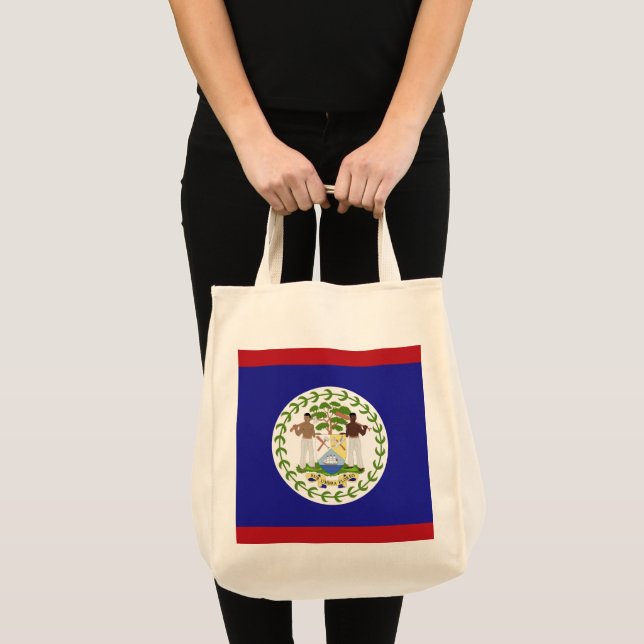 Bolso De Tela Bandera de Belice (Anverso (producto))