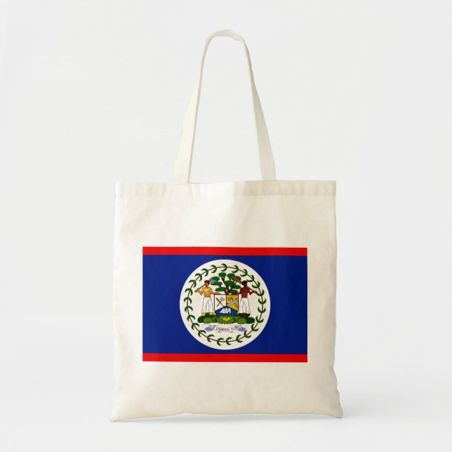 Bolso De Tela Bandera de Belice (Frente)