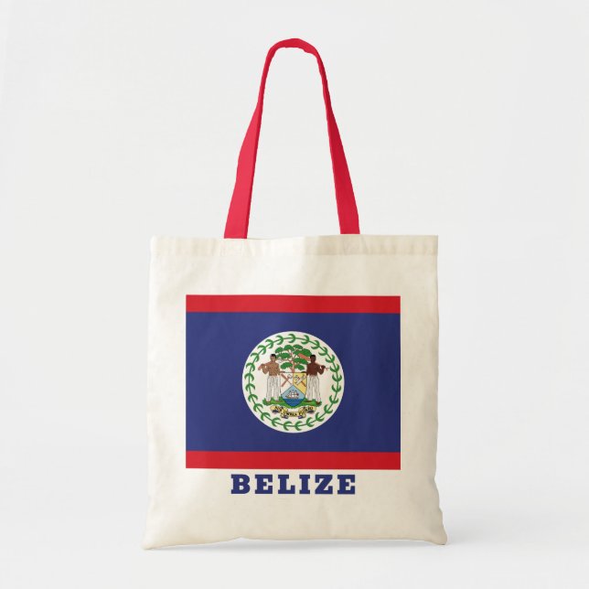 Bolso De Tela Bandera de Belice (Frente)