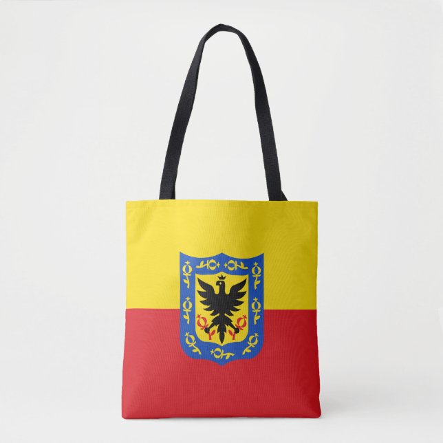 Bolso De Tela Bandera de Bogotá, Colombia Tote Bag (Anverso)