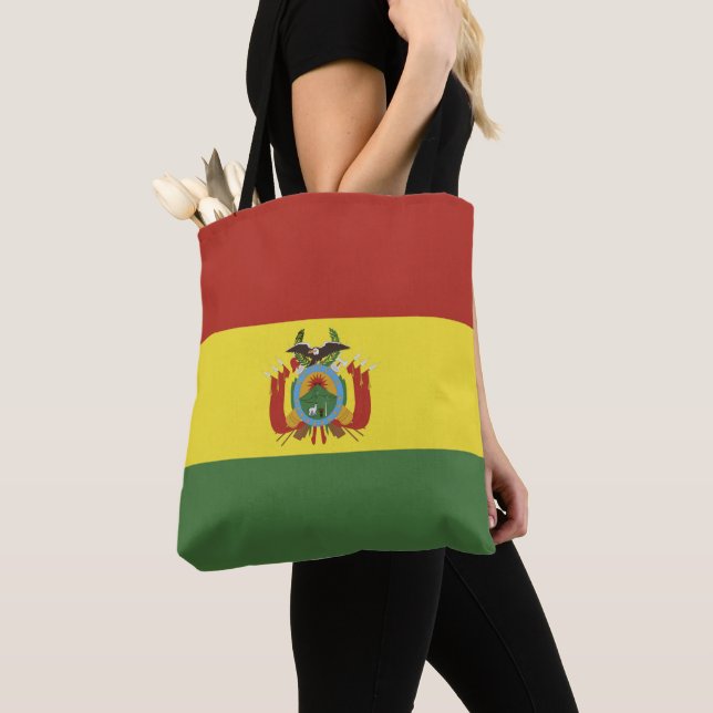 Bolso De Tela Bandera de Bolivia (Detalle)