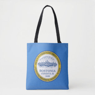 Bolso De Tela Bandera de Boston, Massachusetts Tote Bag