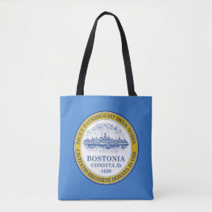 Bolso De Tela Bandera de Boston, Massachusetts Tote Bag