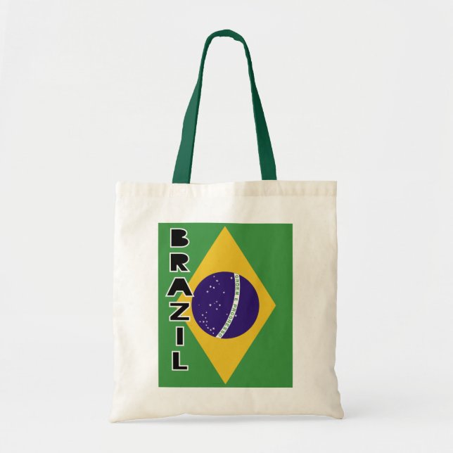 Bolso De Tela Bandera de Brasil (Frente)