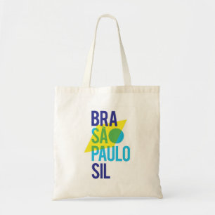Bolso De Tela Bandera de Brasil São Paulo