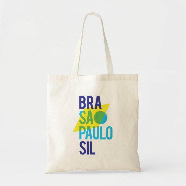 Bolso De Tela Bandera de Brasil São Paulo (Frente)