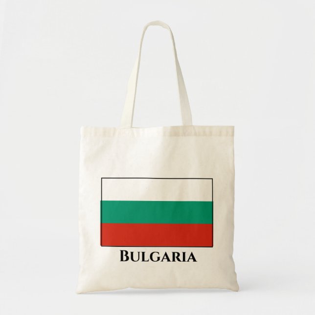 Bolso De Tela Bandera de Bulgaria (Frente)