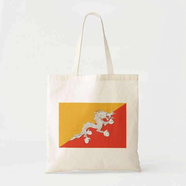 Bolso De Tela Bandera de Bután (Frente)