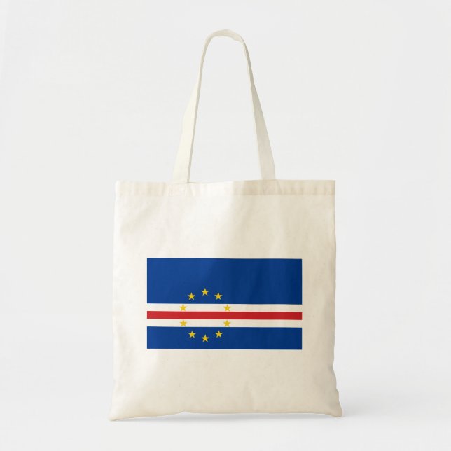 Bolso De Tela Bandera de Cabo Verde (Frente)