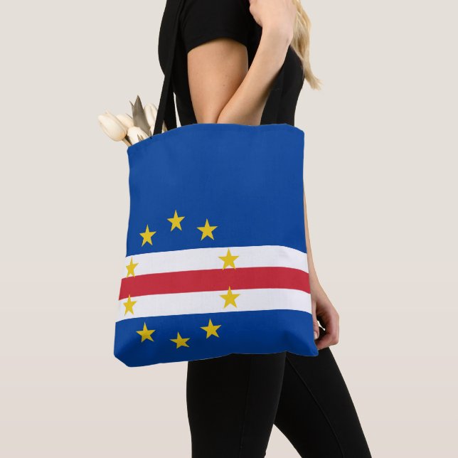 Bolso De Tela Bandera de Cabo Verde (Detalle)