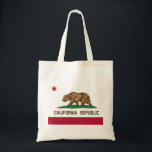 Bolso De Tela Bandera de California<br><div class="desc">Bandera de California</div>