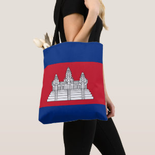 Bolso De Tela Bandera de Camboya
