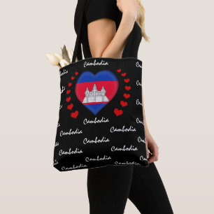 Bolso De Tela Bandera de Camboya, bandera de Camboya, moda y dep