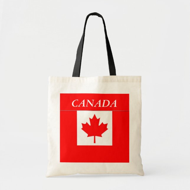 Bolso De Tela Bandera de Canadá (Frente)